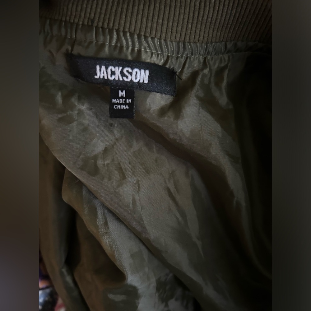 Jackson Army Green Bomber Jacket - M - Picture 2 of 7